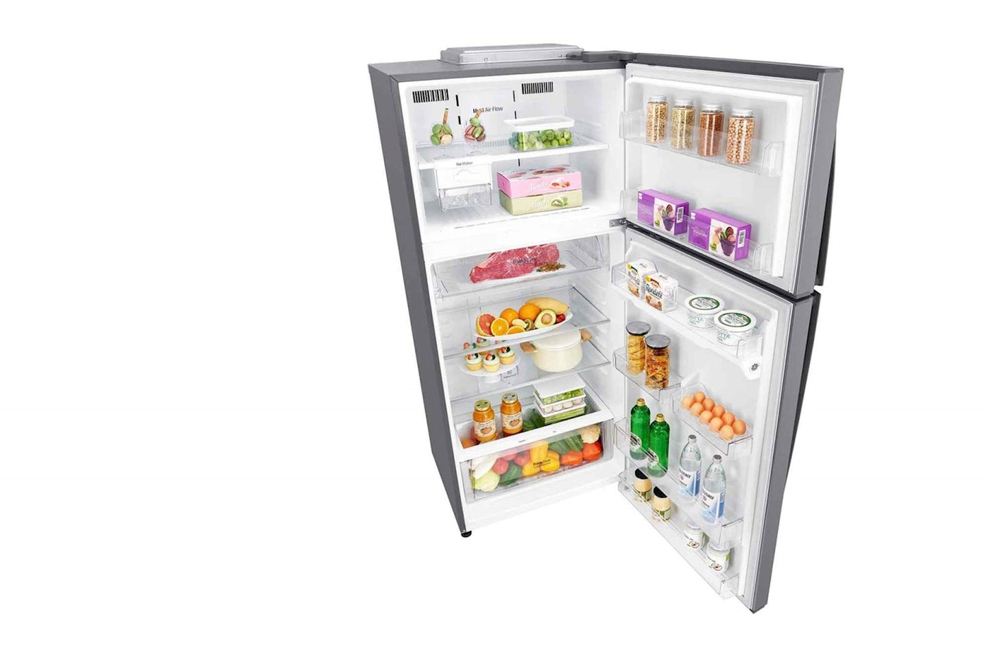 LG Top freezer Refrigerator 547L Gross Capacity, Smart Inverter Compressor, DoorCooling+™, Silver Color