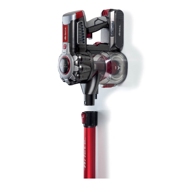 Ariete, 2722 Cordless Stick Cleaner 22.2V, 2IN1, Lithium, Red