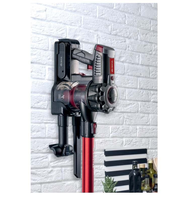 Ariete, 2722 Cordless Stick Cleaner 22.2V, 2IN1, Lithium, Red