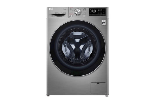Front Load Washer 9kg, AI Direct Drive Motor, Steam, Silver Color